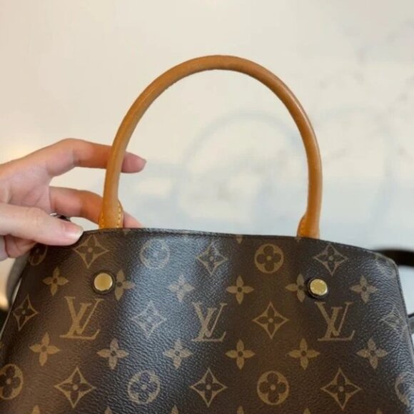 EUC AUTHENTIC Louis Vuitton Montaigne MM Monogram Handbag - Picture 10 of 14